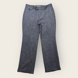 Eddie Bauer Pants Women’s 8 Blakely Fit Wool Silk Blend Gray Dress Trousers